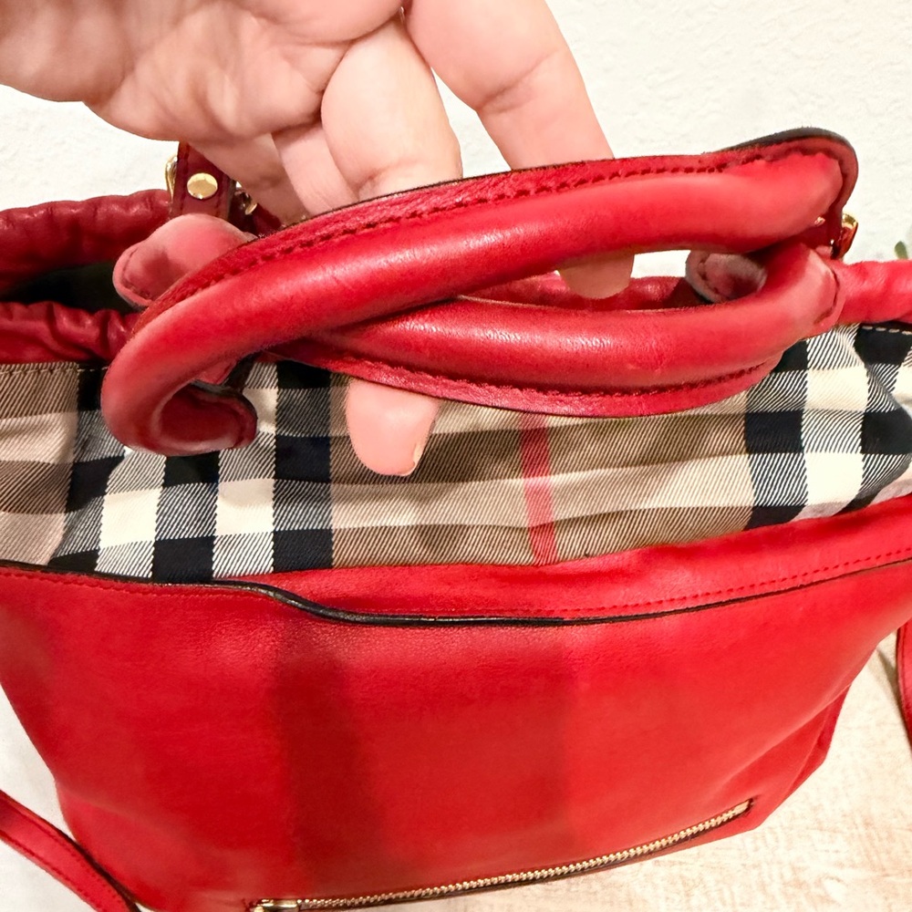 Burberry Vermelho Bolsa Big crush - Picture 10 of 12